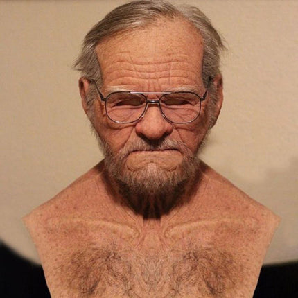 Lifelike | Old Man Latex Mask with Realistic Detail & Comfortable Fit | Perfect for Halloween and Cosplay 1