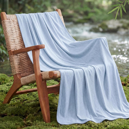 Cozy Comfort | Summer Cooling Blanket for Hot Sleepers with Bamboo Rayon | Lightweight Throw for Travel and Outdoor Use