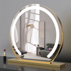 Lighted Vanity Mirror with 360° Rotation & Adjustable Brightness | Modern Makeup Essential for Flawless Grooming 0