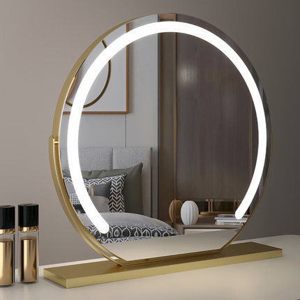Lighted Vanity Mirror with 360° Rotation & Adjustable Brightness | Modern Makeup Essential for Flawless Grooming 4