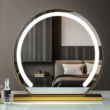 Lighted Vanity Mirror with 360° Rotation & Adjustable Brightness | Modern Makeup Essential for Flawless Grooming 7