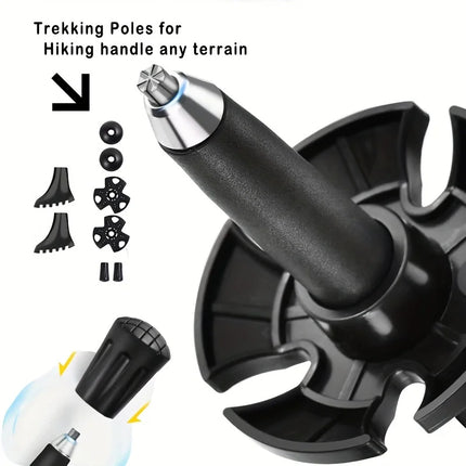 Lightweight Carbon Fiber Trekking Poles with Quick-Lock System | Adjustable Hiking Sticks for Comfort and Stability 4