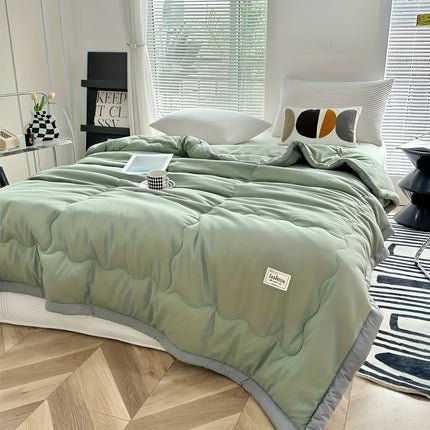 Lightweight Cooling Blanket | Ultra-Soft Polyester with Stylish Gray Trim | Perfect for Home, Travel & Camping 8