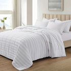 Lightweight Cooling Duvet Insert with Quilted Box Stitch & 8 Tabs for Comfortable Summer Sleep 0