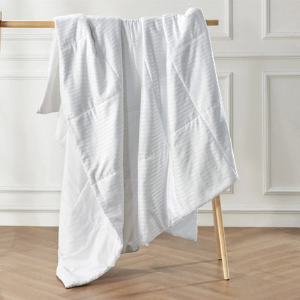 Lightweight Cooling Duvet Insert with Quilted Box Stitch & 8 Tabs for Comfortable Summer Sleep 5