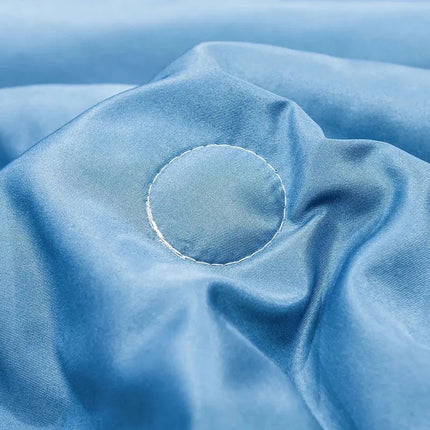Lightweight Summer Quilt Set | 100% Washed Silk with Elegant Embroidered Design | Comfortable Cooling for Warm Nights 5