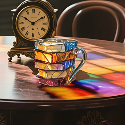 Literary Charm | 3D Book Spine Glass Coffee Mug with Durable Design | Unique Gift for Book Lovers 5