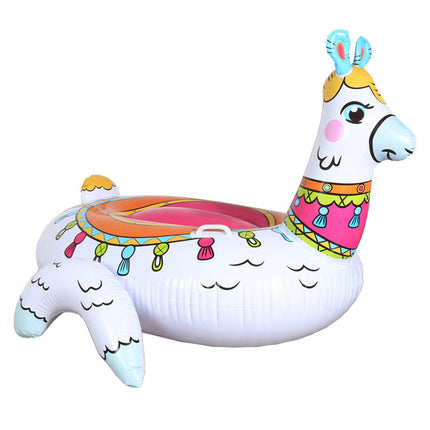 Llama Inflatable Swimming Pool with Comfortable Seating | Durable PVC Design for Relaxation 4