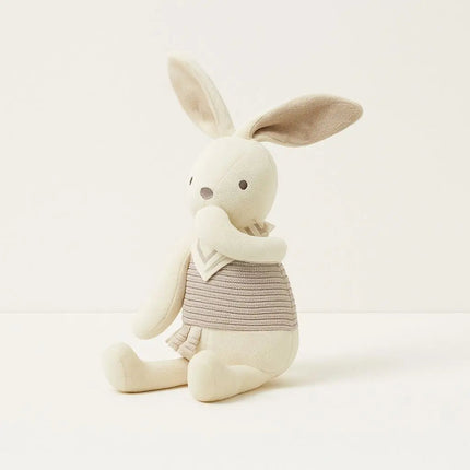 Bunny Plush Toy, Floppy Ear Bunny with Scarf, Soft Bunny Stuffed Animal, Plushie for Nursery Decor and Playroom Decor