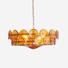 Glass Pendant Light for Dining Room, Dining Room Chandelier with 8 to 12 Lights, Foyer Chandelier for Entryway
