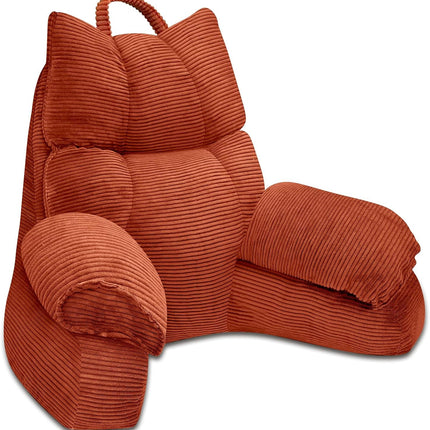Lounge Comfort | Bed Pillow with Arm Support & Memory Foam | Ideal for Reading and Gaming