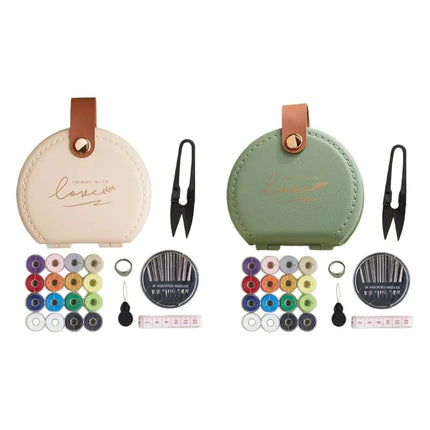 Portable Sewing Kit, Travel Sewing Kit with Faux Leather Case – image 7