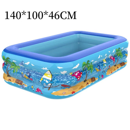 Luftolino | Inflatable Children's Paddling Pool with Cartoon Design | Durable PVC for Safe Summer Fun 4