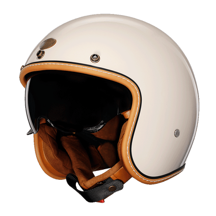 LumaGuard | Motorcycle Helmet with Lightweight ABS Shell | Retro Open Face Design for Stylish, Comfortable Riding 0