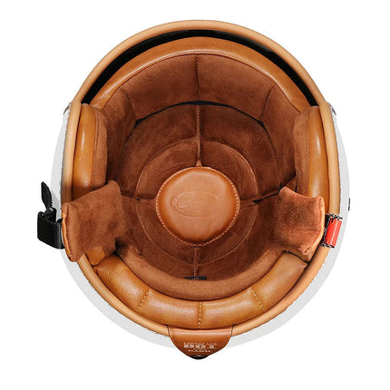 LumaGuard | Motorcycle Helmet with Lightweight ABS Shell | Retro Open Face Design for Stylish, Comfortable Riding 2