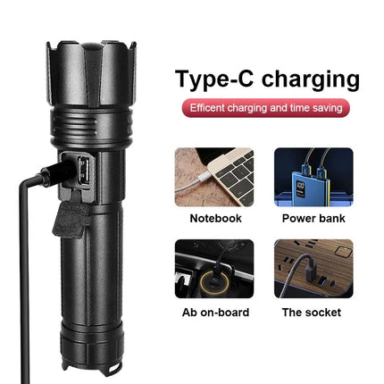 LumiBeam | Brightest Rechargeable Flashlight with Adjustable Zoom | Waterproof Design for Outdoor Adventures 4