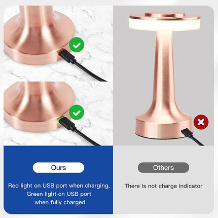 LumiCrest | Wireless Portable LED Table Lamp with Dimmable Settings | Elegant Accent for Any Space 3