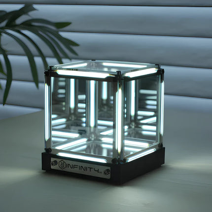 InfinityCube™ LED Ambient Light with Infinite Reflection | Cordless & Rechargeable Decorative Lighting for Modern Interiors