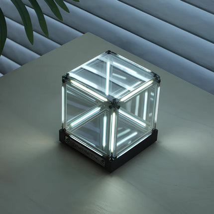 InfinityCube™ LED Ambient Light with Infinite Reflection | Cordless & Rechargeable Decorative Lighting for Modern Interiors