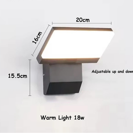 LumiFold | Outdoor Wall Light with Motion Sensor Option & Adjustable Head | IP65 Waterproof for Modern Homes 0