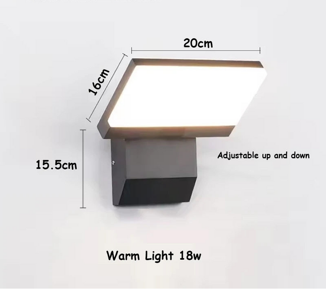 LumiFold | Outdoor Wall Light with Motion Sensor Option & Adjustable Head | IP65 Waterproof for Modern Homes 0