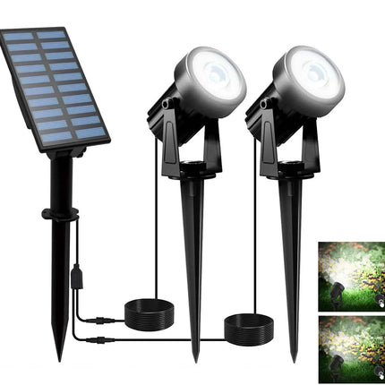 LumiGlow | Solar Spot Lights Outdoor with Dusk Sensor | Flexible Warm & Cool White Lighting for Garden Decor 5