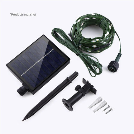 LumiSol ProLine | Solar String Lights 100M with Ultra-Bright LEDs | 8 Modes & Remote Control for Year-Round Outdoor Use 2