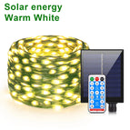 Warm White-Solar / 10M 100LEDs