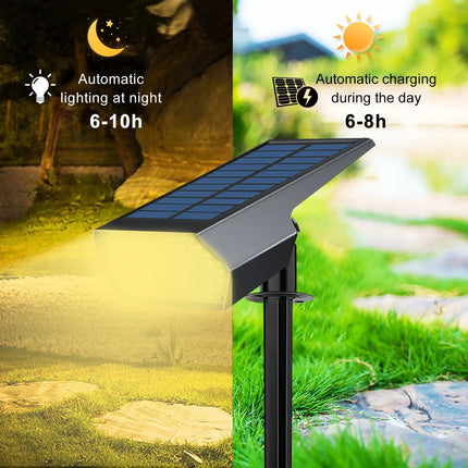 LumiYard | Solar Spot Lights Outdoor with Dual Color Temperature | Weatherproof Security Lighting for Gardens and Pathways 1