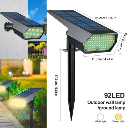 LumiYard | Solar Spot Lights Outdoor with Dual Color Temperature | Weatherproof Security Lighting for Gardens and Pathways 6