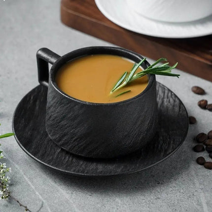 Ceramic Coffee Cups with Saucer, Espresso Cup and Saucer Set