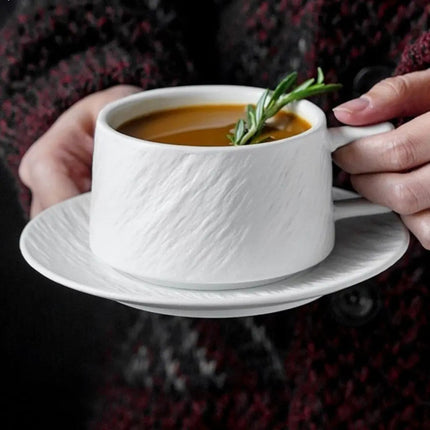 Ceramic Coffee Cups with Saucer, Espresso Cup and Saucer Set – image 4