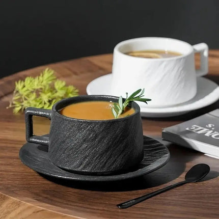 Ceramic Coffee Cups with Saucer, Espresso Cup and Saucer Set – image 6