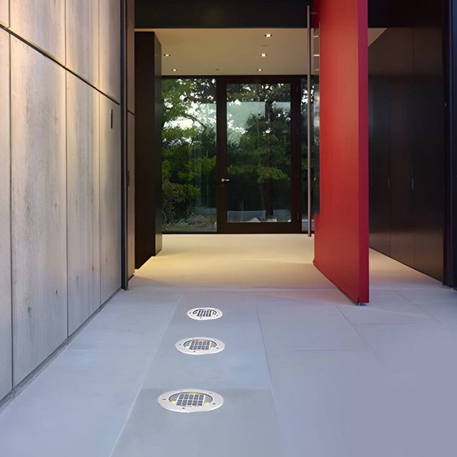 Luminara | Solar-Powered Recessed Garden Lights with Automatic Illumination | Durable Design for Outdoor Safety 1