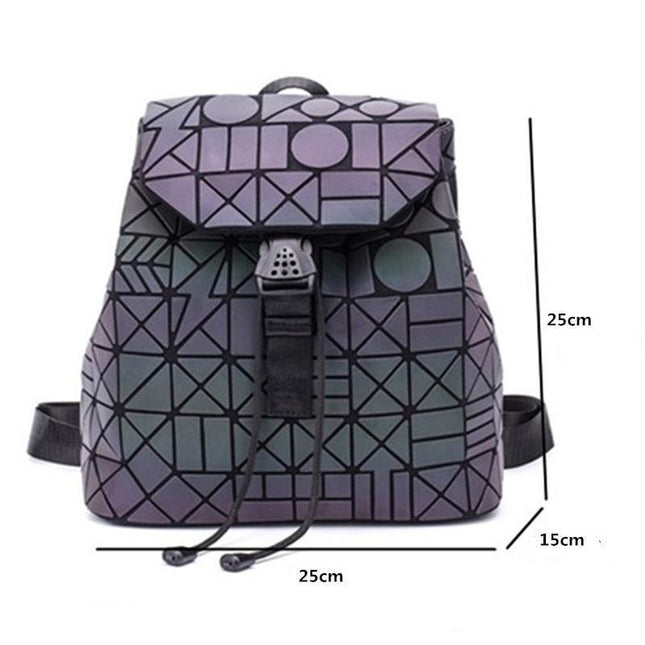 Luminous Geometric Travel Backpack with Color-Shifting Design | Stylish & Versatile for Daily Use 0