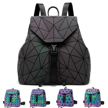 Luminous Geometric Travel Backpack with Color-Shifting Design | Stylish & Versatile for Daily Use 1
