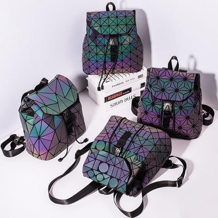Luminous Geometric Travel Backpack with Color-Shifting Design | Stylish & Versatile for Daily Use 6