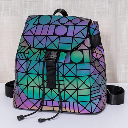 Luminous Geometric Travel Backpack with Color-Shifting Design | Stylish & Versatile for Daily Use 7
