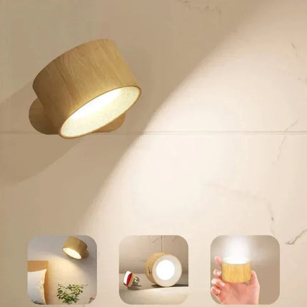 LumoFlex | Wireless Rechargeable Wall Lamp with 360° Rotation | Dimmable Lighting for Versatile Ambiance 9