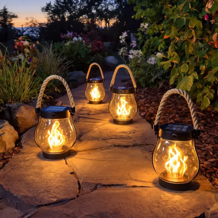 Lumosphere | Stylish Portable Outdoor Lamp with Hemp Rope Handle 7