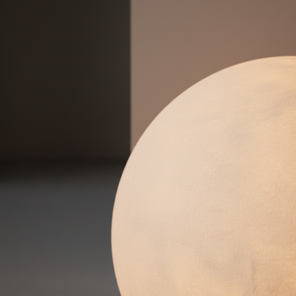 LunaBall | Modern Resin Globe Floor Lamp with Soft Light Diffusion | Elegant Design for Cozy Ambiance 8