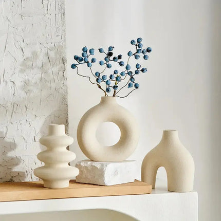 Flower Vases Set of 3, Minimalist Boho Decor