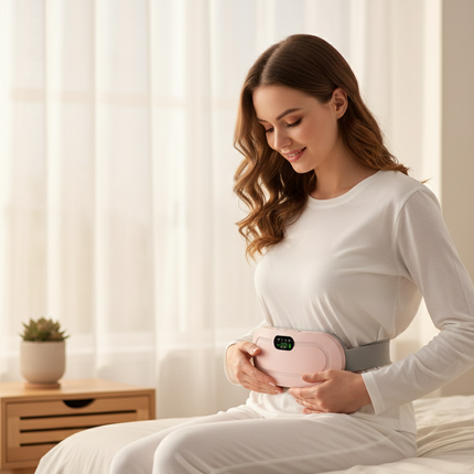 LunaRelief | Electric Heating Pad with Rapid Heating & Massage Function | Heating Pad for Cramps and Menstrual Comfort 3