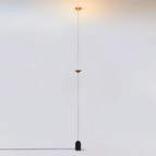1 Light: Diameter 4 in × Height 138 in / Gold & Black