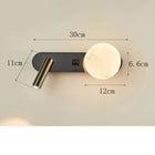 LunarBeam | Dual Wall Light with Adjustable Spotlight & Ambient Glow | Modern Nordic Design for Versatile Illumination 0