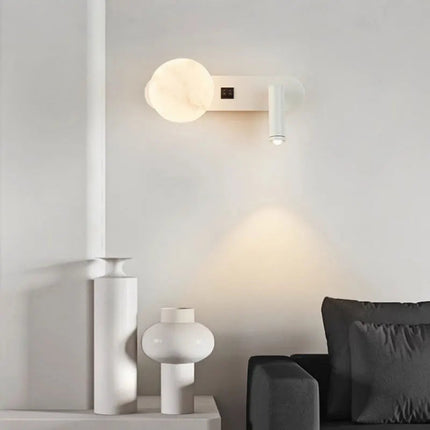 LunarBeam | Dual Wall Light with Adjustable Spotlight & Ambient Glow | Modern Nordic Design for Versatile Illumination 2