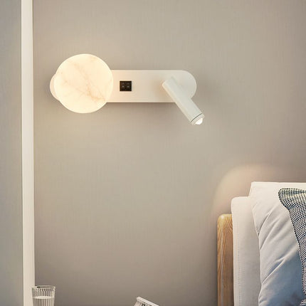 LunarBeam | Dual Wall Light with Adjustable Spotlight & Ambient Glow | Modern Nordic Design for Versatile Illumination 4