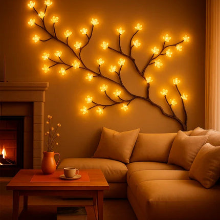 Lunawisp | LED Floral Vine Light for Wall Decor with Soft Glow | Elegant Accent for Cozy Ambiance 12