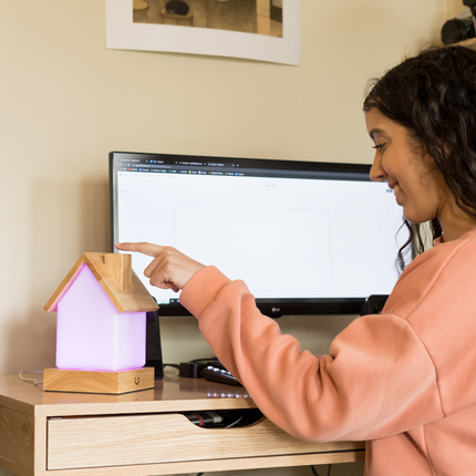 LuvLink Friendship Lamp | Long Distance Touch Lamp with Stylish Design & Color Syncing | Unique Gift for Connection 4
