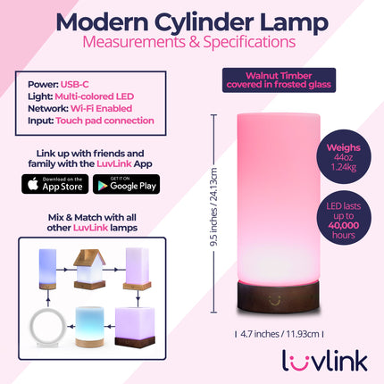 LuvLink Friendship Lamp | Long Distance Touch Lamp with Wireless Connection | Meaningful Moments for Loved Ones 3